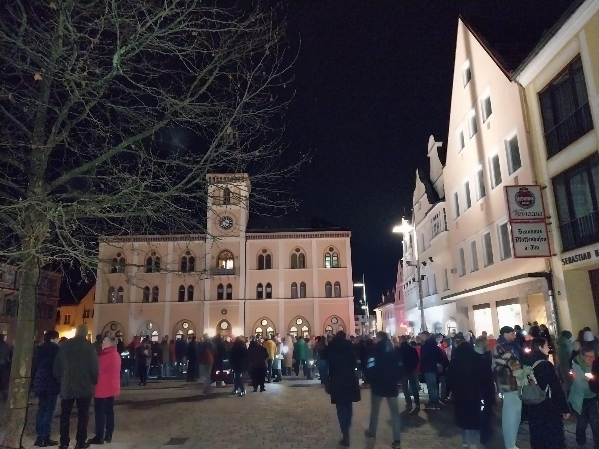 Lichterkette für Demokratie Pfaffenhofen